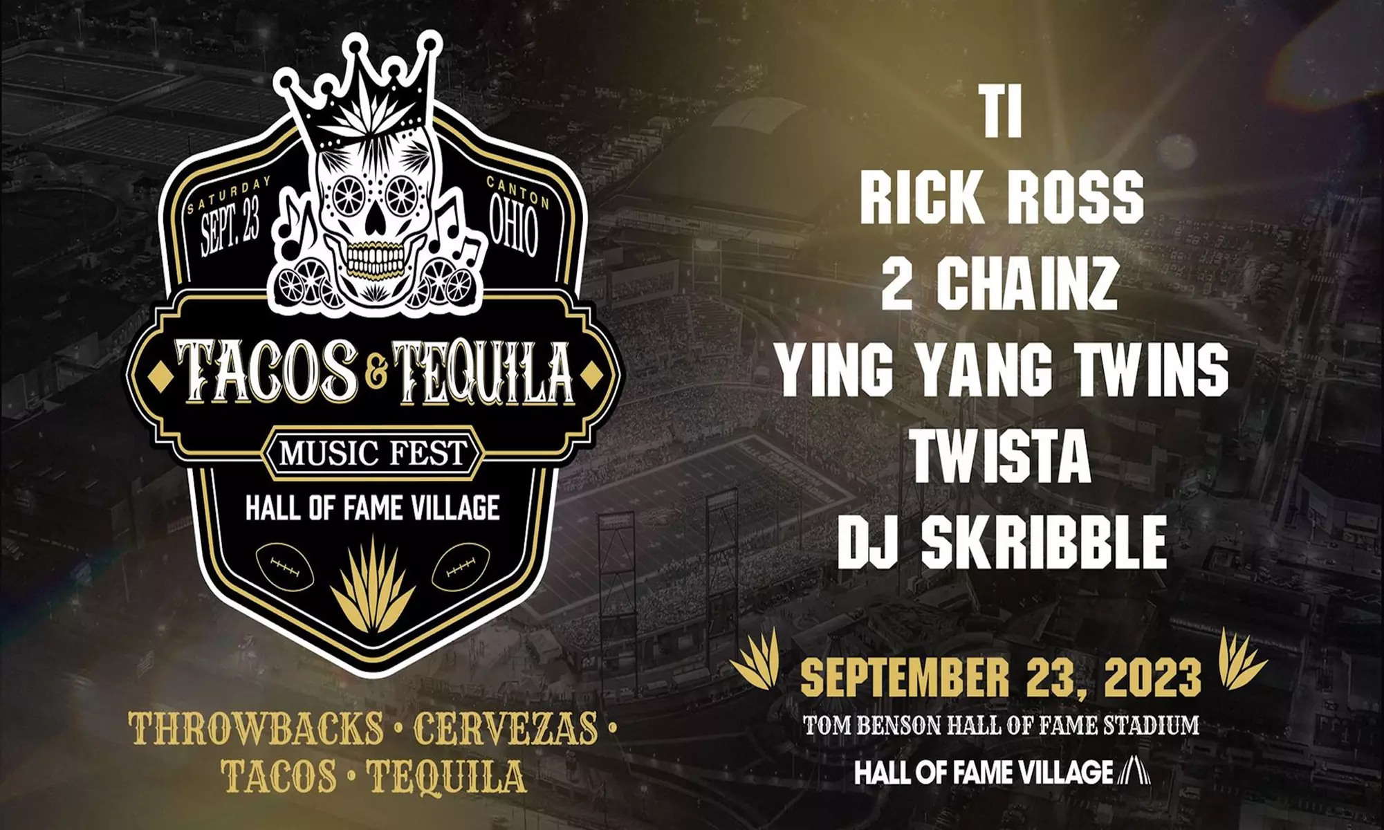 Tacos & Tequila Music Fest W/ TI, Rick Ross, 2 Chainz, Ying Yang Twins, Twista, & DJ Skribble on September 23 - Primary Image