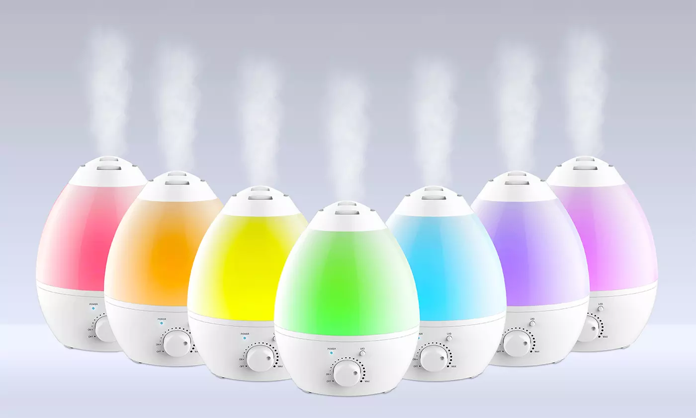 Bell and Howell Ultrasonic Color Changing Cool Mist Humidifier - Primary Image