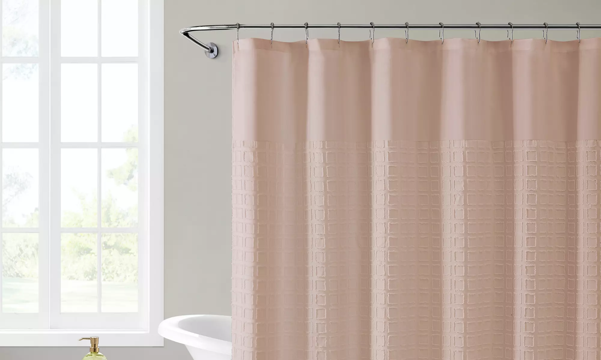 Clipped Technique Shower Curtain - Primary Image