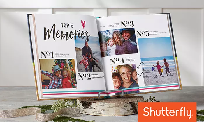 8x8, 8x11, 10x10, or 12x12 Custom Photo Book from Shutterfly (Up to 67% Off ) - Primary Image