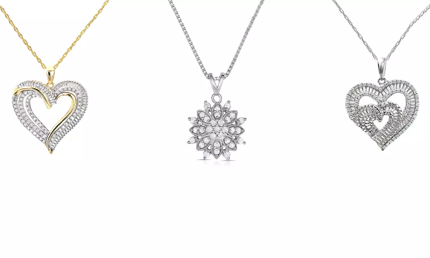 Clearance: 1/2 CTTW Diamond Pendants - Primary Image