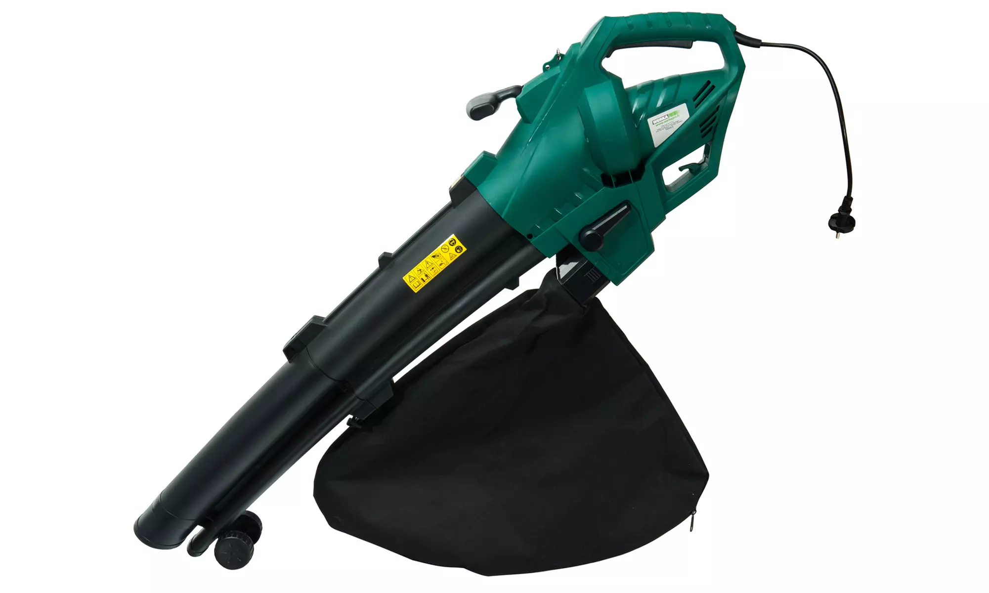 Aspirateur souffleur et broyeur de feuilles équipé de 2 roues - Primary Image