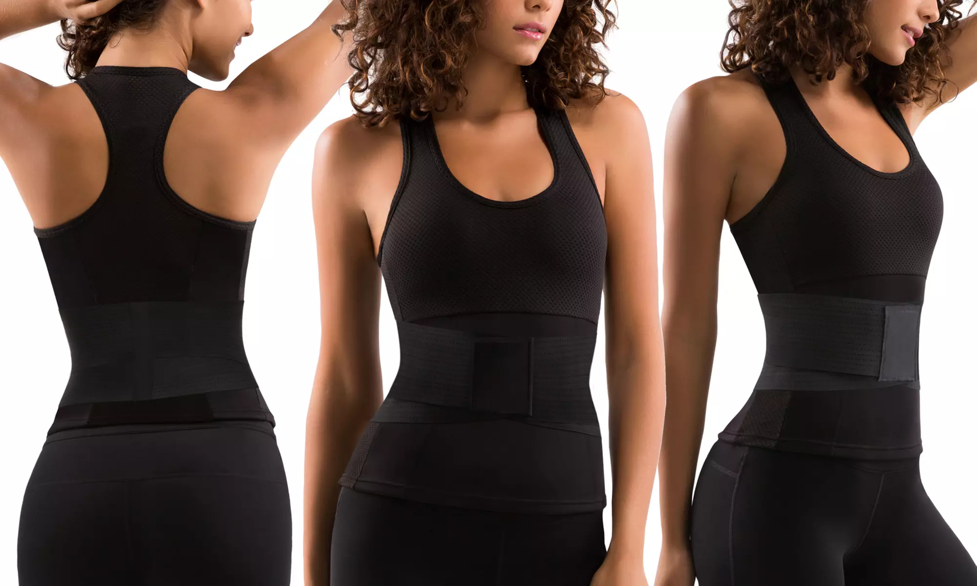 Sweat Racerback Tank with Waist Cincher Trainer (2-Piece) - Second Medium