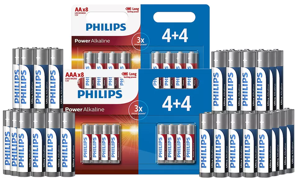 3 ou 4 lots de piles Phillips Ultra Alkaline AAA LR03 ou AA LR6 - Image 7