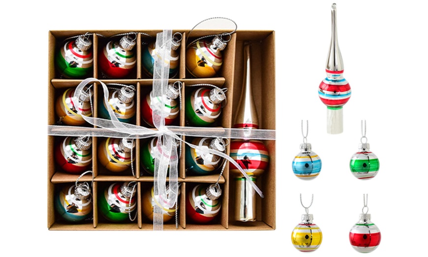 Image 5: Décorations de Noël en verre peint aux coloris vifs