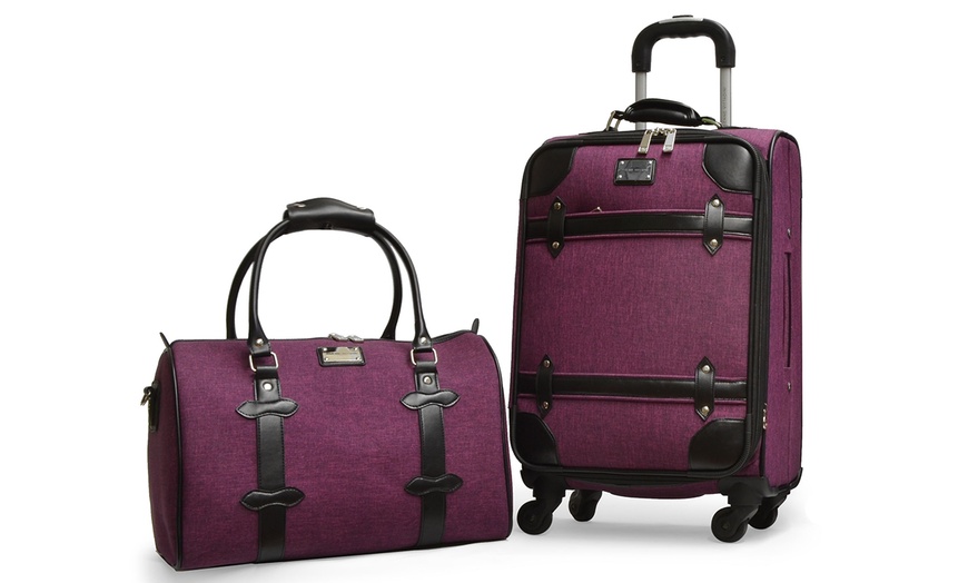 Adrienne Vittadini Luggage Set | Groupon Goods