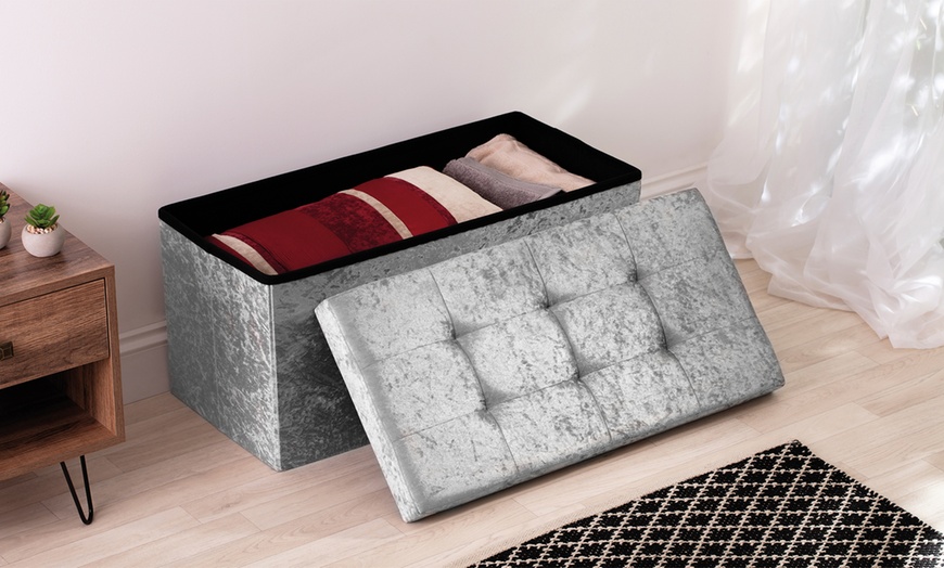 Image 7: Foldable Ottoman Storage Box