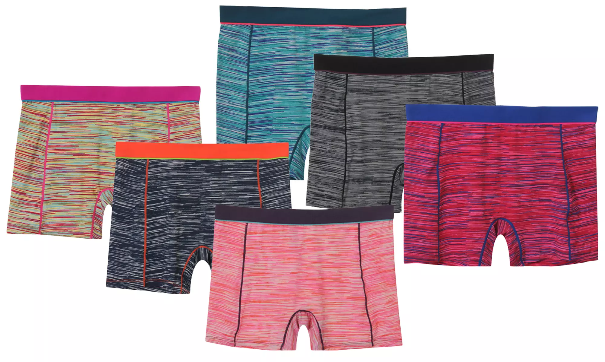 Women's Active Spandex Shorts In Regular & Plus Sizes (6-Pack) - Primary Image