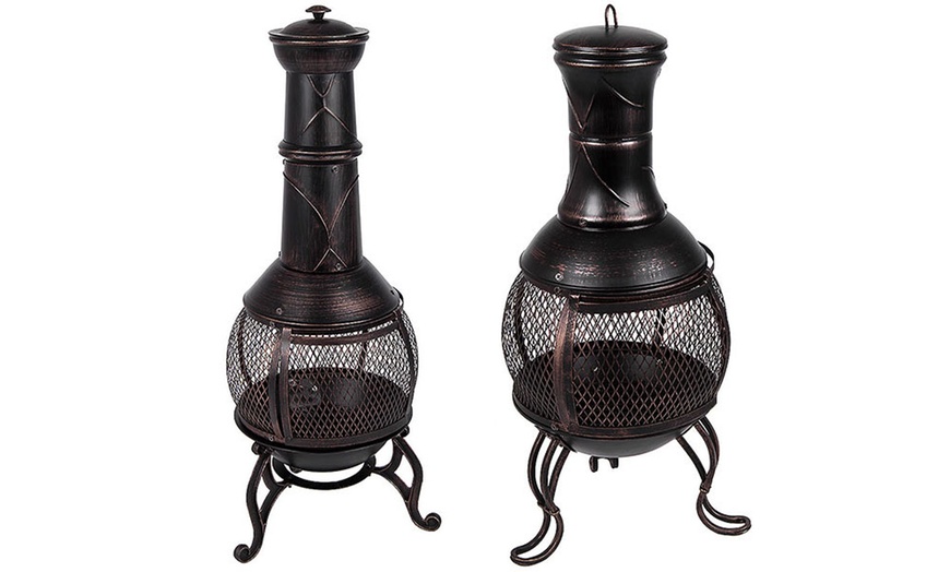 Image 1: Steel Chiminea 