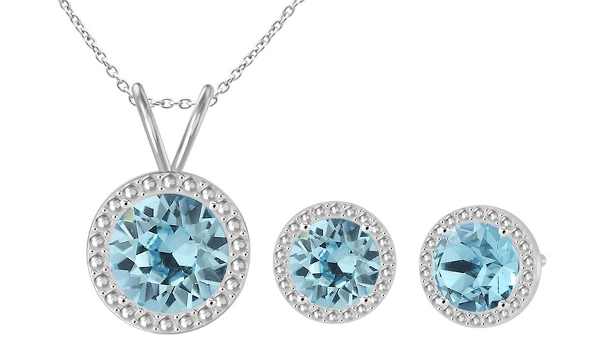 Image 27: Birthstone Set with Austrian Crystals