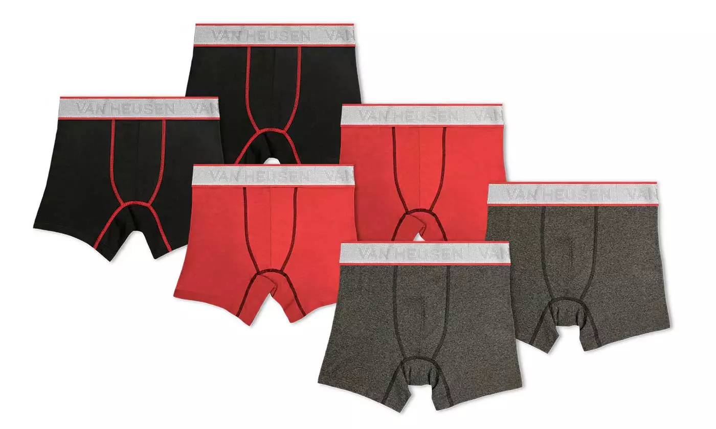 Van Heusen Men's Tagless Stretch Boxer Briefs (6-Pack) (Size S) - Second Medium