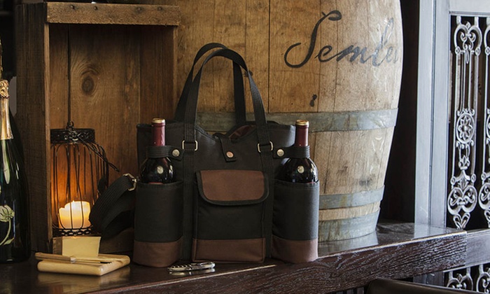 wine and cheese tote bags