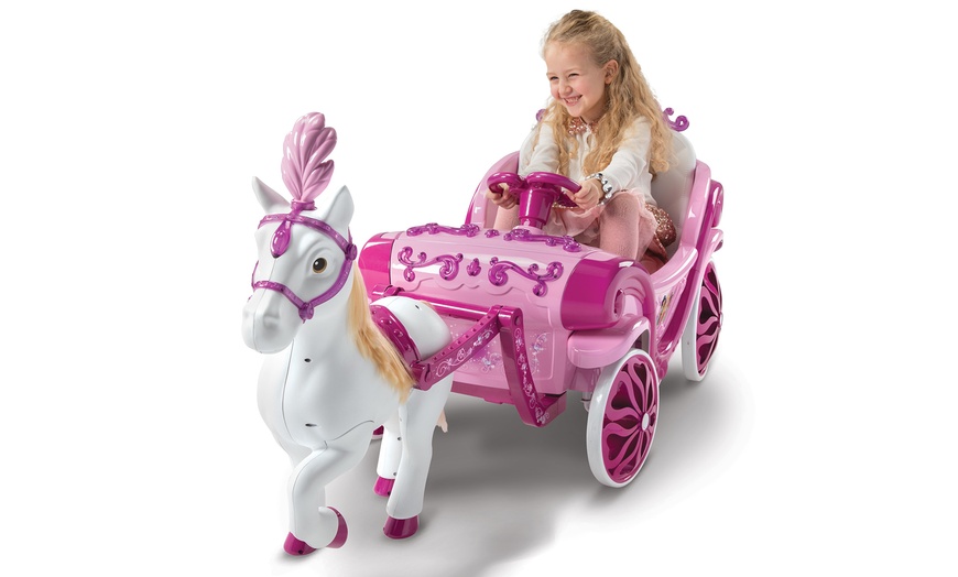 Image 4: Huffy Disney® Princess Horse and Carriage Ride-On