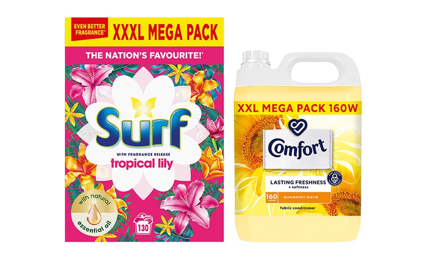 Image 3: Comfort Fabric Conditioner, Surf Lily and Ylang-Ylang Washing Powder