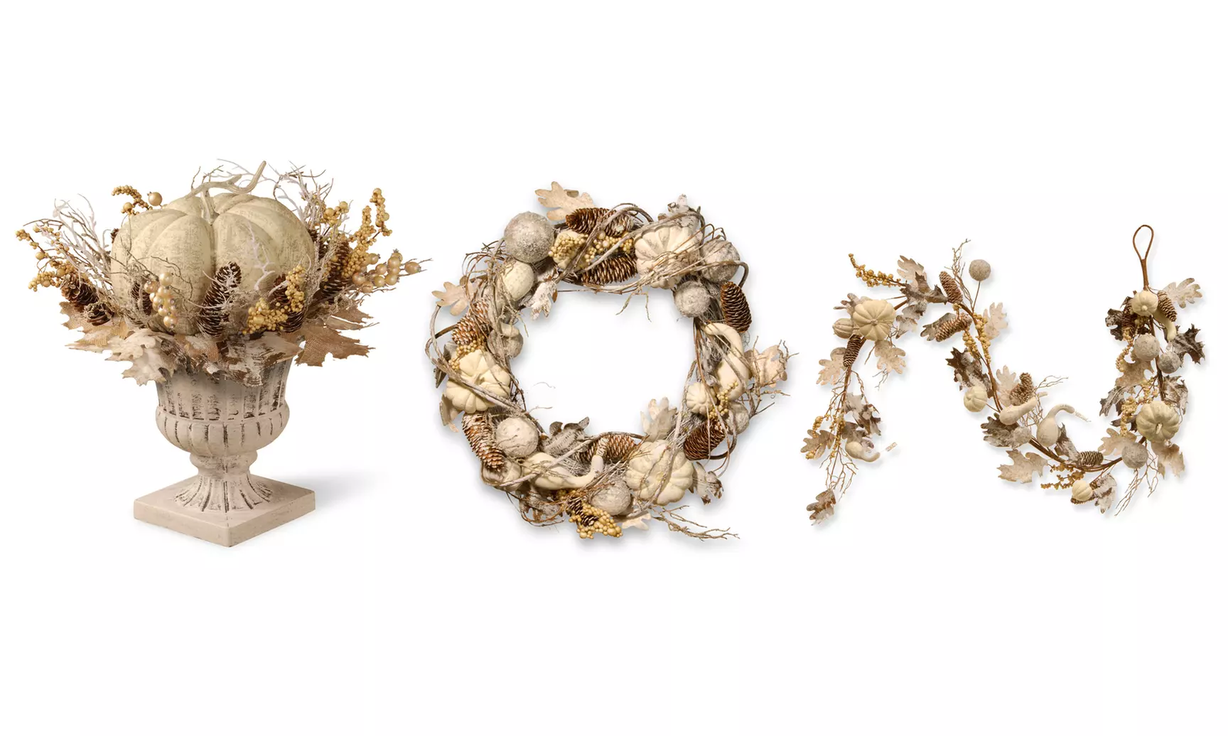 White Pumpkin Decor - Primary Image