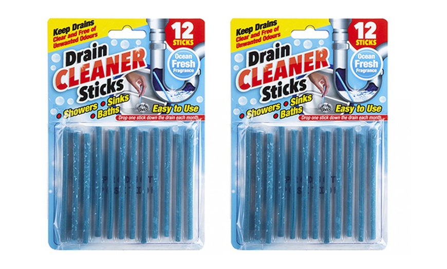 Image 5: Set of 12 Drain Cleaner Sticks