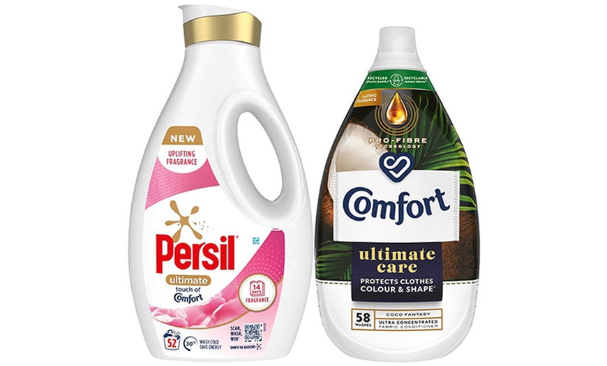 Image 6: Persil Ultimate Washing Liquid Detergent and Comfort Ultimate Care