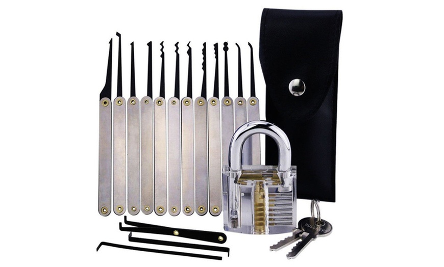 Lock Pick Key Practice Set (15-Piece) | Groupon