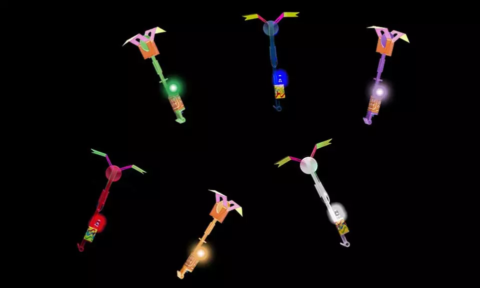 Halloween LED Rocket Flyers (6-Pack) - Primary Image