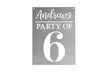One or Two "Party Of" Personalized Family Plaques from Rusted Orange (Up to 69% Off) - Second Medium