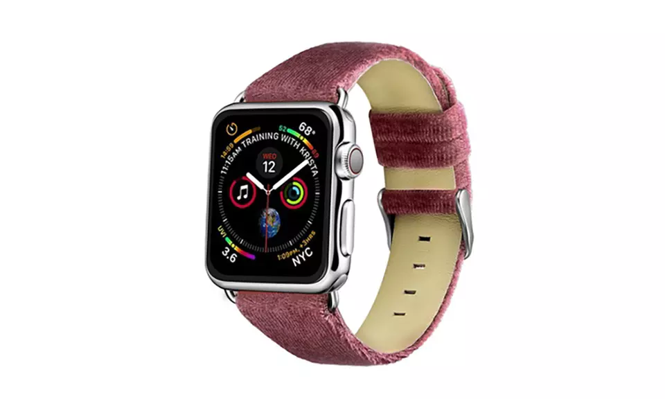 Posh Tech Velvet Bands for Apple Watch Series 1, 2, 3, 4 & 5 - Second Medium