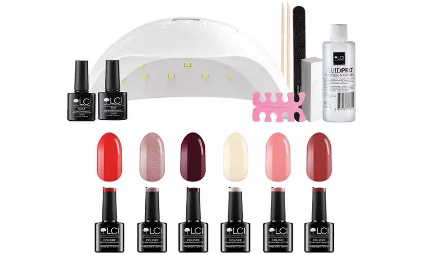 Image 6: Semi-permanente nagellakkits van het merk LCI Cosmetics