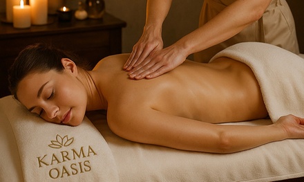 60 -Minute Deep Tissue Massage with Hot Stone - Karma Oasis Headspa & Wellness