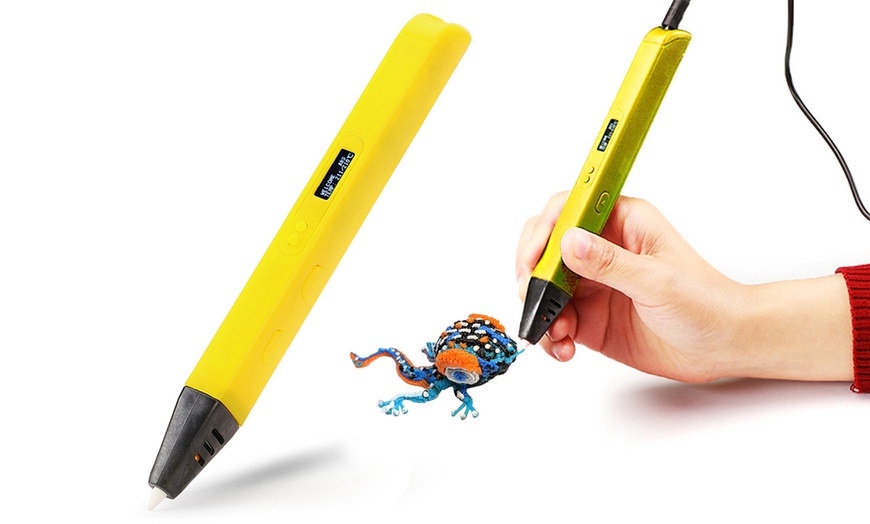 Image 3: 3D Printing Pen with OLED Display and PLA Filament