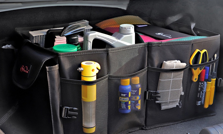 Image 5: Vinsani Multi-Purpose Foldable Deluxe Car Boot Organiser