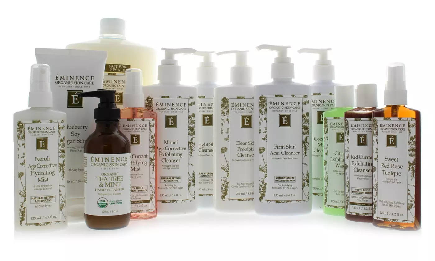Eminence Cleansers, Exfoliants, Toners and Mists - Primary Image