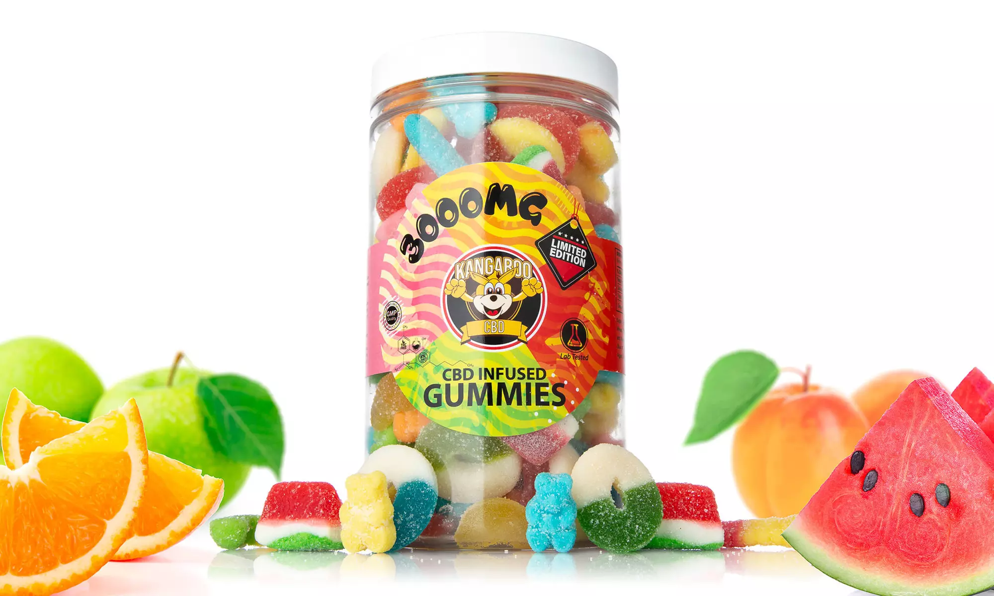 Limited Edition Extra Strength CBD-Infused Gummies from Kangaroo CBD (3000mg or 5000mg) - Primary Image
