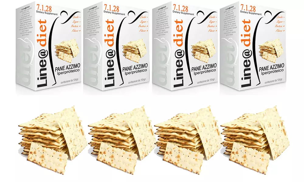 Jusqu'à 4 paquets de 12 tranches de pain sans levain hyper-protéiné Line@diet - Image 5