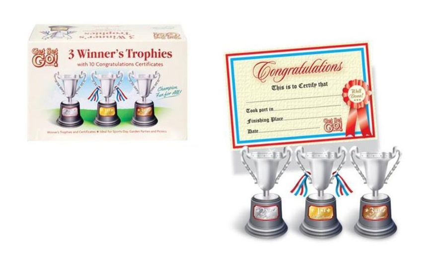 Image 1: Trophies and Certificates Set