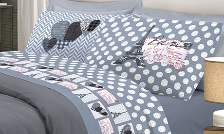 Completo lenzuola Parigi disponibile in 3 misure e 4 colori