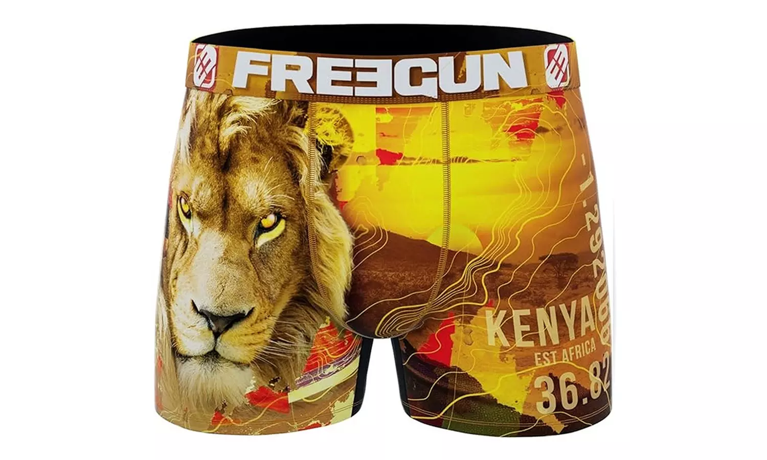 Freegun Boxers estampados de sublimación multicolor con cinturilla no deformable - Second Medium