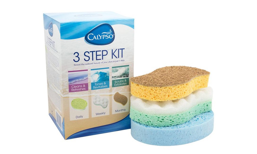 Image 1: Calypso 3-Step Kit Body Sponges