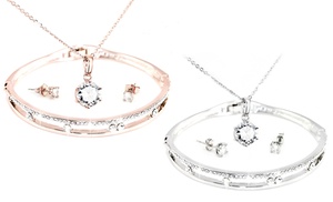 One or Two Capella Jewellery Sets Made with Crystals from Swarovski®