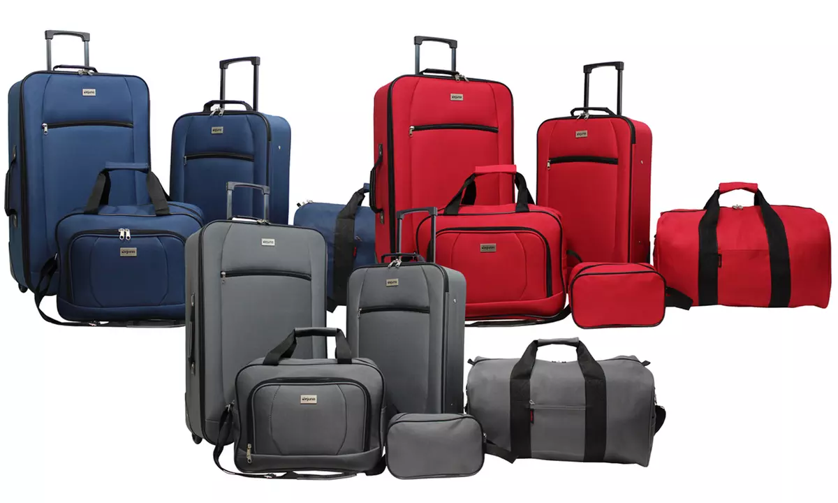 Dejuno Lightweight Softside Rolling Luggage Set (5-Piece) - Primary Image