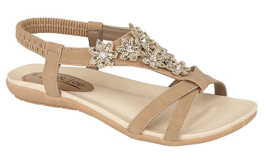 Image 4: Women's Elasticated Back Sandals