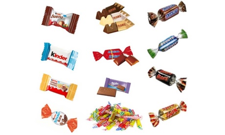 1, 2 ou 3 boîtes gourmandes Kinder®, Mars, Toblerone, etc de 100, 250, 500 ou 1000 pièces