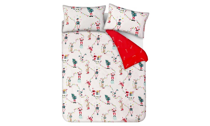 Image 2: Santa Print Duvet Set in Various Sizes