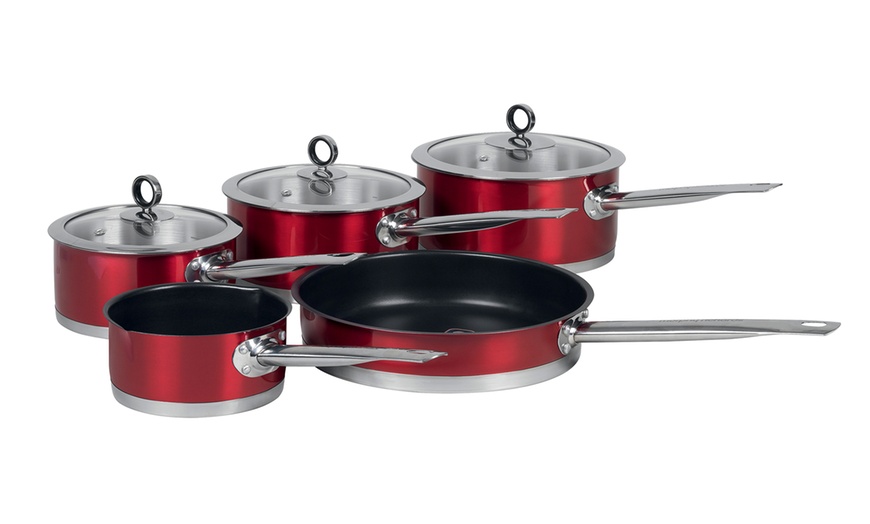 Image 8: Morphy Richards 5-Pc Saucepan Set