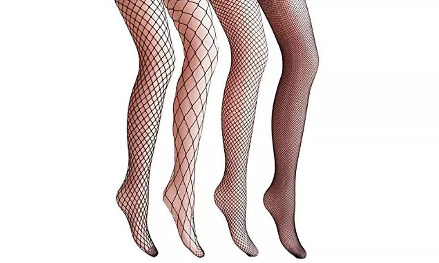 4 Packs Magik Women Fishnet Stocking Cross Seamless Nylon Mesh Tights Pantyhose