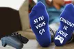 Chaussettes à message "Jeux Video", spécial Gamers - Second Medium