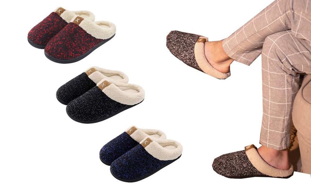 Pantofole invernali in lana da uomo