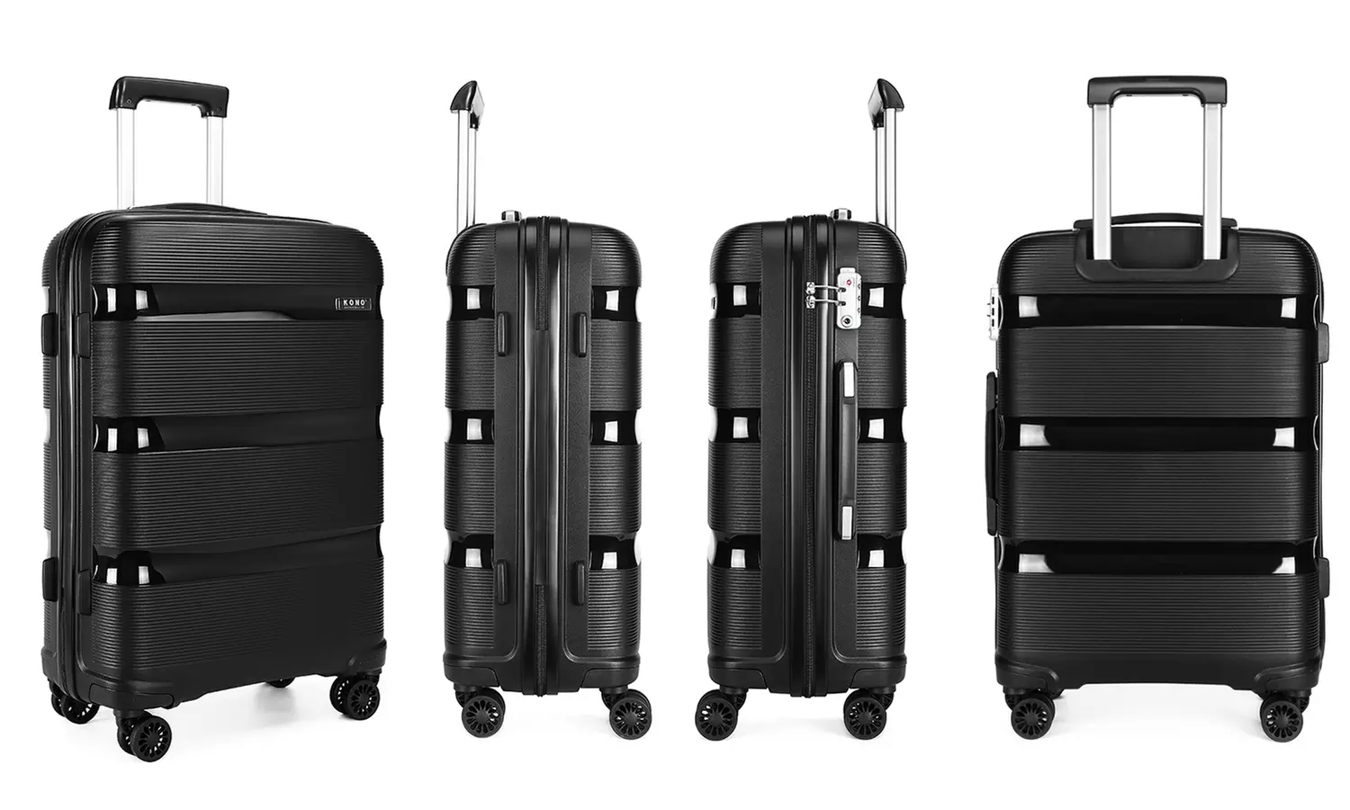 1x oder 3x KONO Hartschalen-Reisekoffer