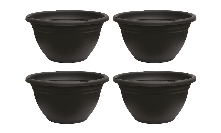 Image 4: One, Two or Four 14'' Plastic Hanging Baskets