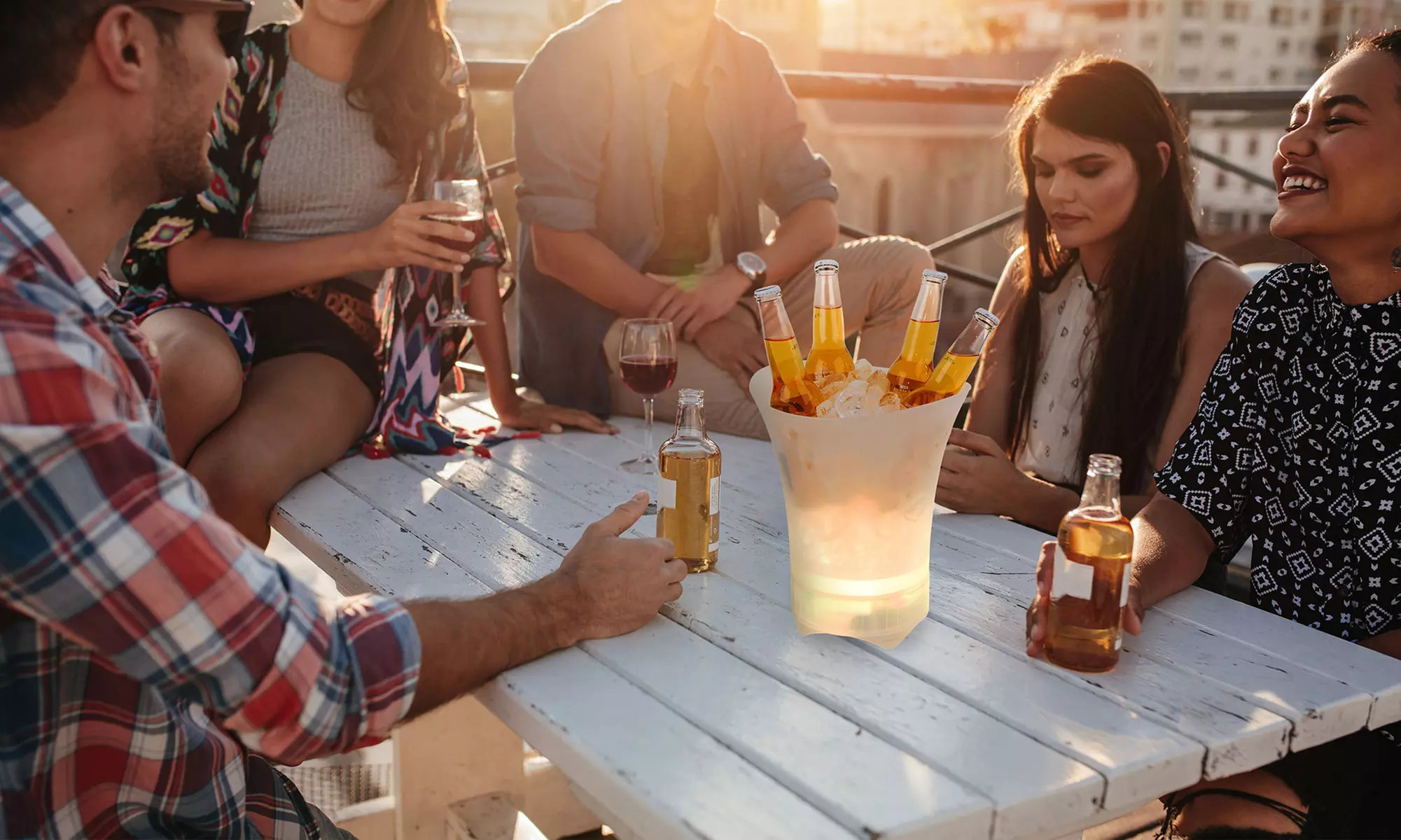 Haut-parleur bluetooth EE4938STKEU et seau à glace Intempo - Primary Image