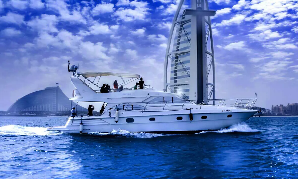 Embark on a Luxury Dubai Marina Yacht Cruise at Media Waves Yachts!