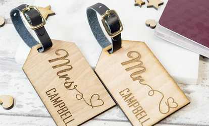 Personalised Wooden Luggage Tags